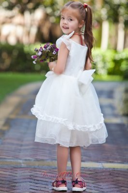 Cheap A Line Flower Girl Dress Organza and Bow