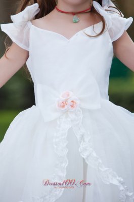 Cheap A Line Flower Girl Dress Organza and Bow