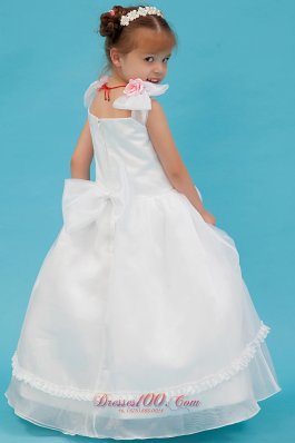 Newest 2013 Girl Dress with Hand Made Flowers