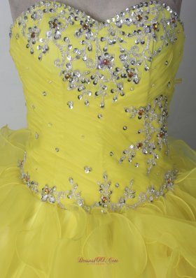 Brand New Ruffles Pageant Dress Sweetheart Floor-length Colorful