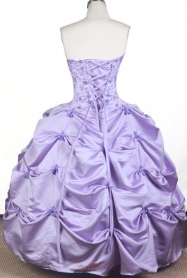 Lilac Embroidery Pick ups Little Girl Pageant Dress