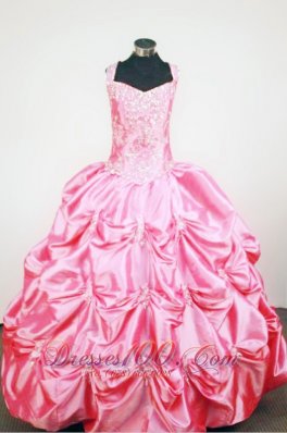 Pick-ups Straps Rose Pink Sweet Fifteen Gowns Beading