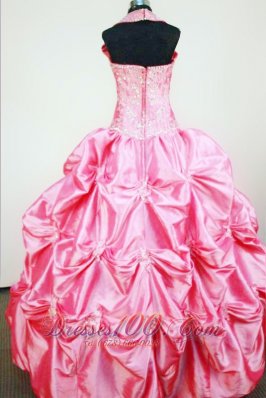 Pick-ups Straps Rose Pink Sweet Fifteen Gowns Beading