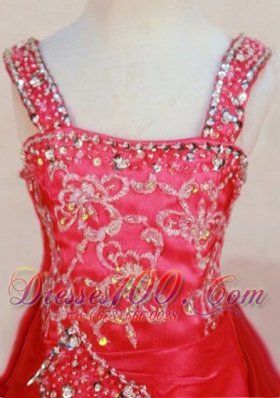 Appliques Straps Sweet 15 Birthday Pageant Dresses Ruffle