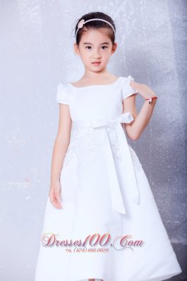 Beaded Bow Pageant Dresses For Little Girls Scoop