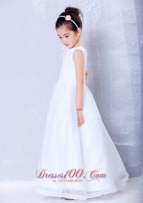 Customize Bateau Pageant Little Girl Dresses Beading