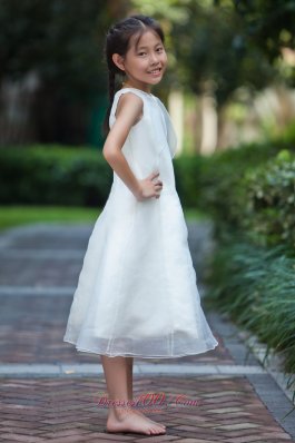 Scoop Short Pageant Flower Dresses For Little Girls