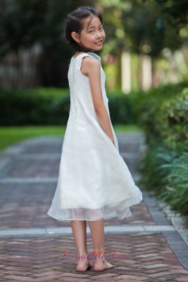 Scoop Short Pageant Flower Dresses For Little Girls