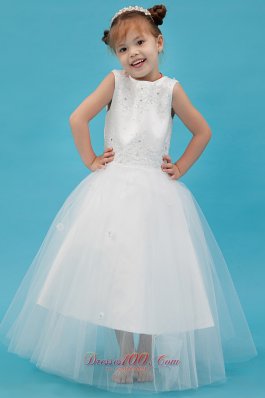 Appliques Scoop Youngster Pageant Dresses For Girls