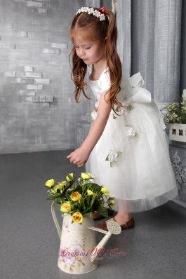 Hand Made Flowers Pageant Little Girl Dress Square