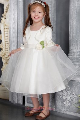 Sash Sleeves Pageant Youngster Girl Dress Flowers