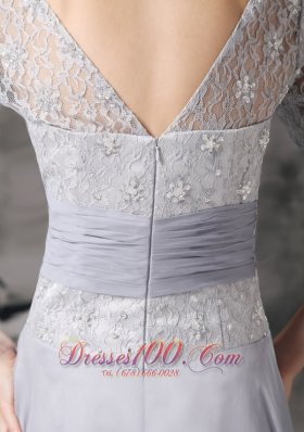 Square Beaded Lace Short Mother Of Bride Dresses