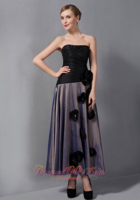 Taffeta Hand Made Flowers Mother Of The Bride Dress