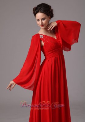 Red Long Sleeves Appliques Dama Dresses for Quince