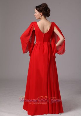 Red Long Sleeves Appliques Dama Dresses for Quince