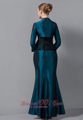 Turquoise Mother Of The Dress Sash Ankle-length