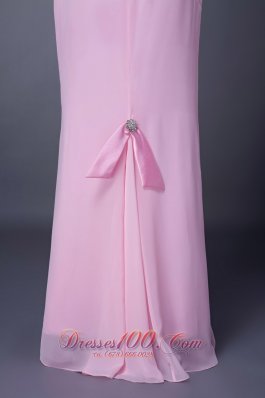 Baby Pink Straps Motb Dress Chiffon