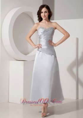 Silver Ankle-length Motb Dress Princess