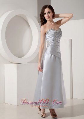 Silver Ankle-length Motb Dress Princess