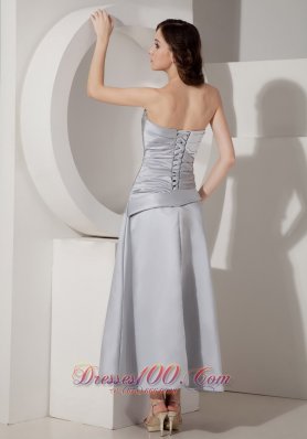 Silver Ankle-length Motb Dress Princess