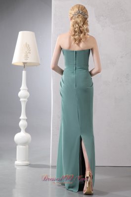 Lemon Green Bridesmaid Dress Chiffon Sequins