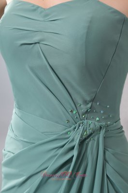 Lemon Green Bridesmaid Dress Chiffon Sequins