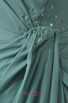 Lemon Green Bridesmaid Dress Chiffon Sequins