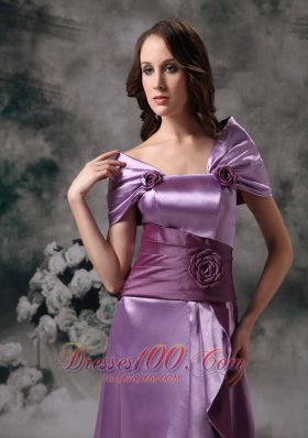 Off Shoulder Hand Made Flowers Prom / Evening Dress