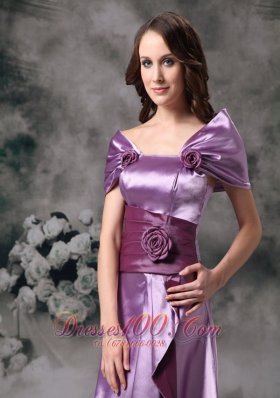 Off Shoulder Hand Made Flowers Prom / Evening Dress