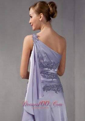 Customize Dress Of Bridal Mother One Shoulder