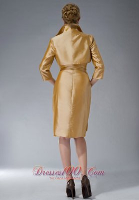 Yellow Sweetheart Ruch Mother Of The Bride Dress