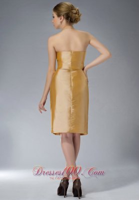 Yellow Sweetheart Ruch Mother Of The Bride Dress