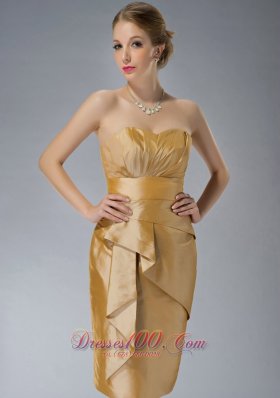 Yellow Sweetheart Ruch Mother Of The Bride Dress