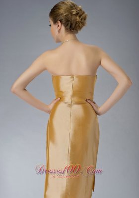 Yellow Sweetheart Ruch Mother Of The Bride Dress