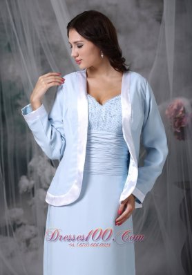 Baby Blue Mother Of The Bride Dress Chiffon Square