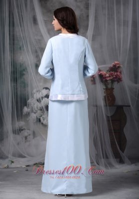 Baby Blue Mother Of The Bride Dress Chiffon Square