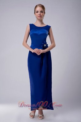 Royal Blue Mother Of The Groom Dress Ankle-length