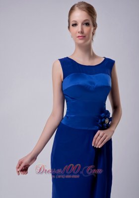 Royal Blue Mother Of The Groom Dress Ankle-length