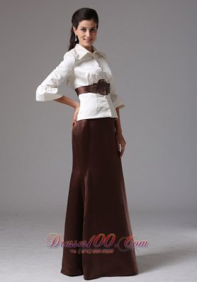 High Neck Mother Of Bride Dress With Sleeves 2013