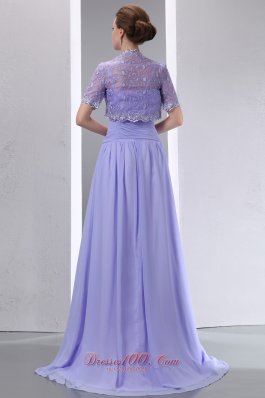 Lalic Ruched Sweep Train Mothers Dresses For Weddings