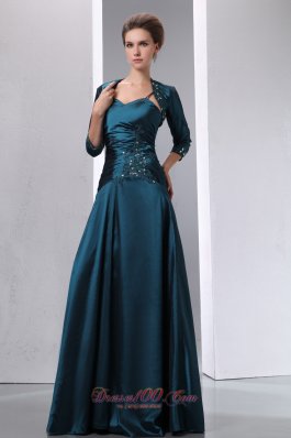 Lave Blue Floor Length 2013 MomS Dress With Ruches