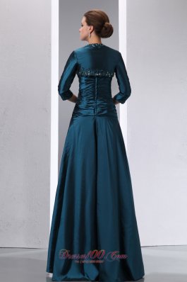 Lave Blue Floor Length 2013 MomS Dress With Ruches