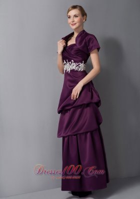 Layers Ruche Mother Of Bride Dress With Empire Waist