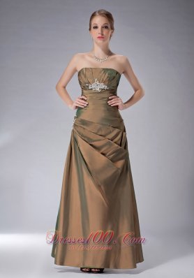 Ankle Length Two Tone Color Mother In Law Dress