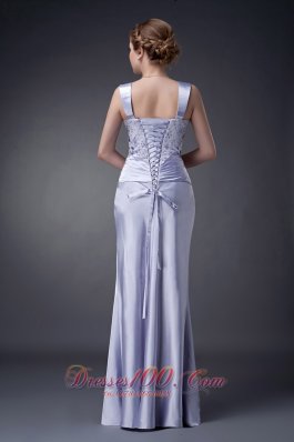Appliques Lilac Straps Mother Of The Bride Dress