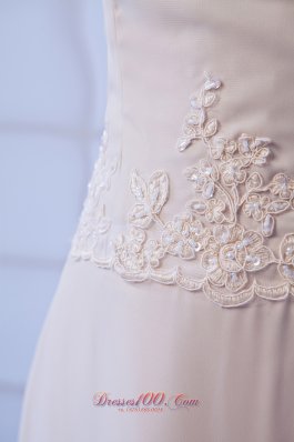 Chiffon Appliques Beaded Mother Of The Bride Dress