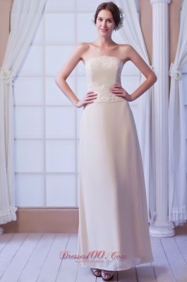 Chiffon Appliques Beaded Mother Of The Bride Dress