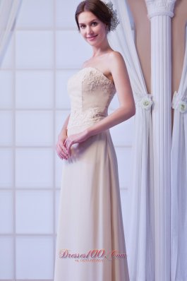 Chiffon Appliques Beaded Mother Of The Bride Dress