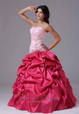 Coral and Rose Pink Ruffles Dress For Military Ball Gowns