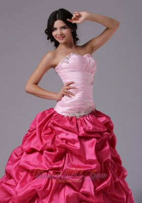 Coral and Rose Pink Ruffles Dress For Military Ball Gowns